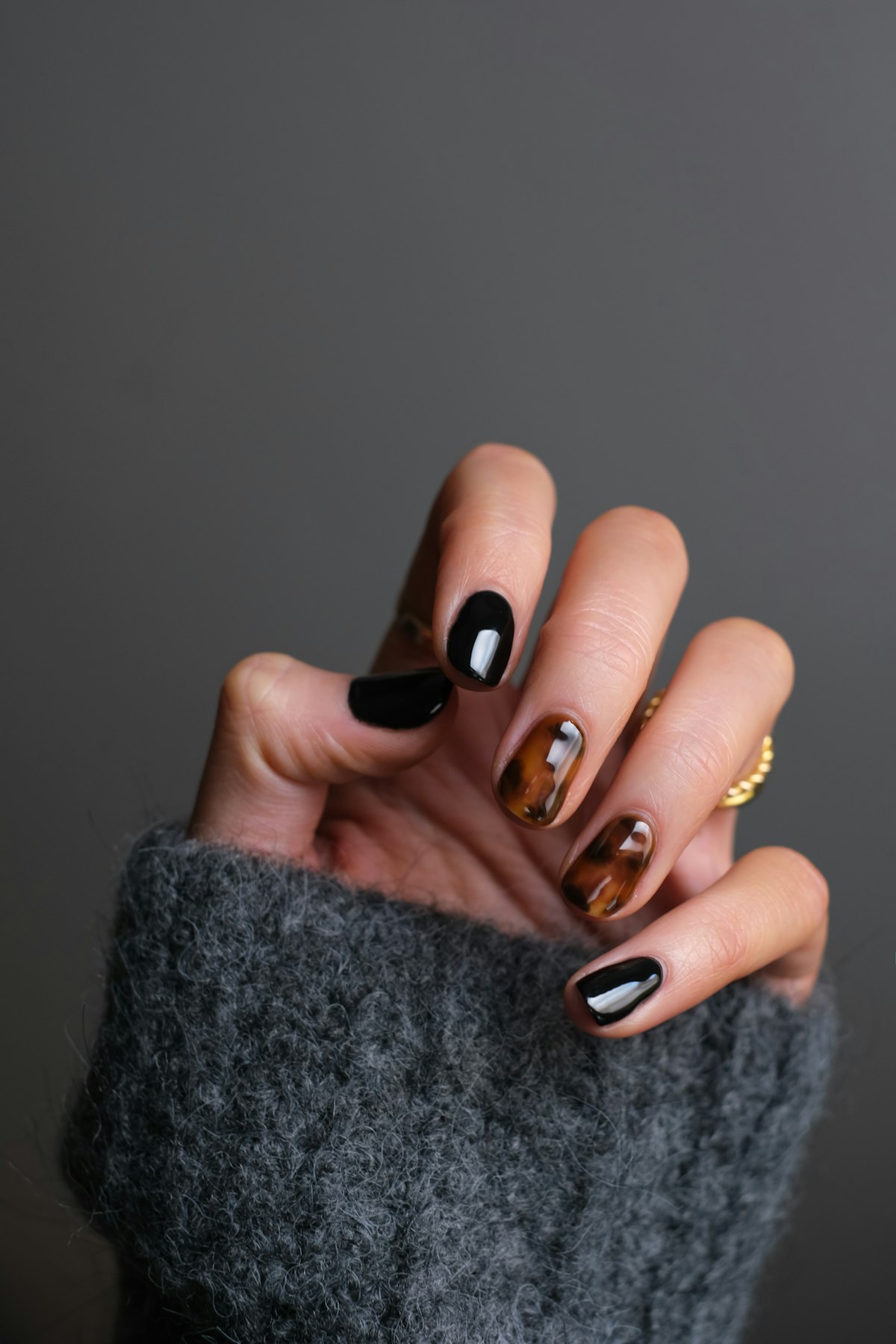 Premium gel nail artistry close-up